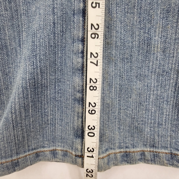 Clark Jeans Size 23 NWT Embellished Flowers Pattern Boot cut **Flaw** - Picture 8 of 11